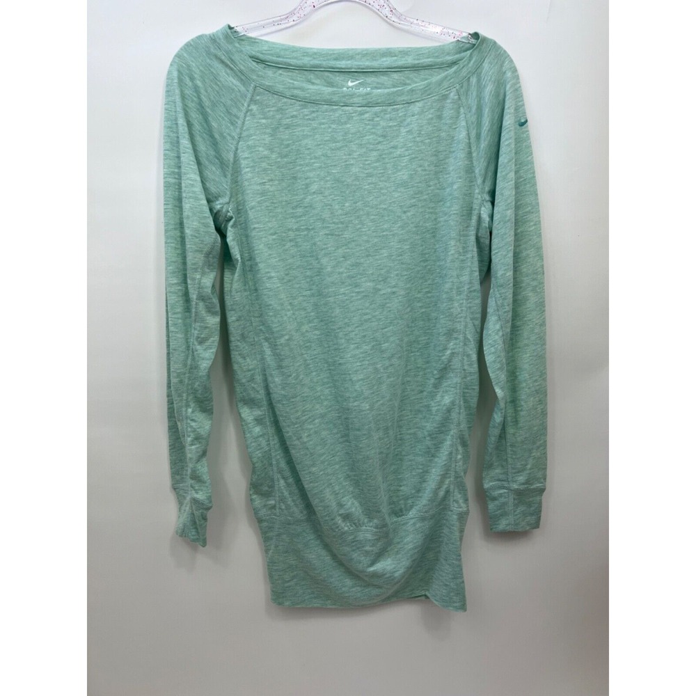 Nike Dri-Fit Sweatshirt Womens Pullover Size XS Green